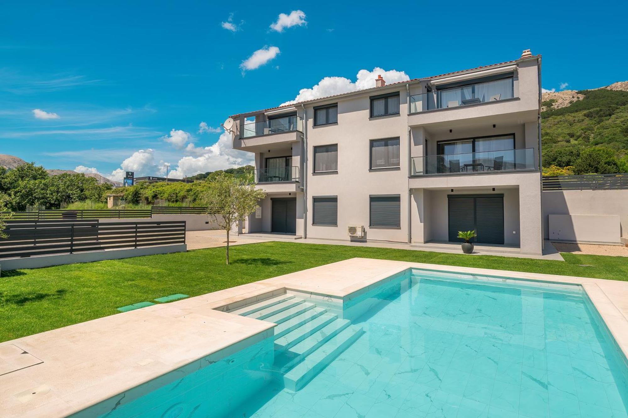 Poolside Apartments Anabella Baška Eksteriør billede